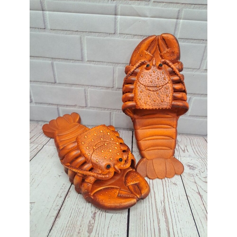 Funny‎ Novelty Lobster Sandals Summer Slippers Beach Shoes Holiday Soft Design